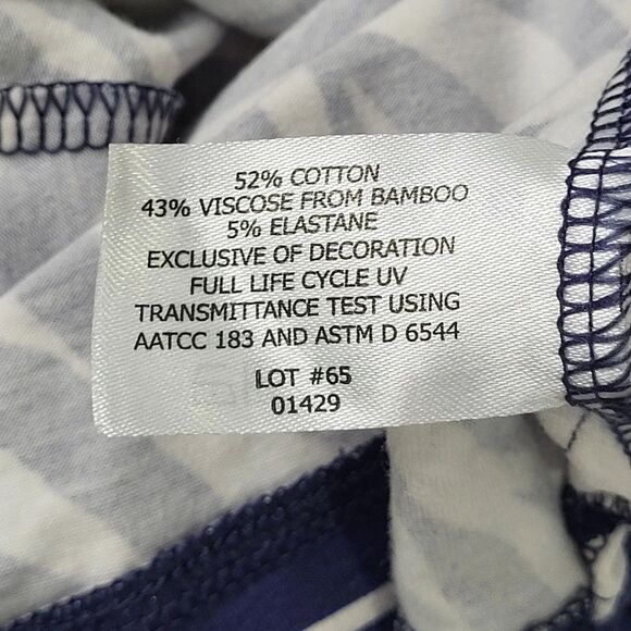 Coolibar Top Womens X-Small St Lucia UPF 50+ Tunic Blue White 3/4 Sleeve XS - Picture 9 of 10